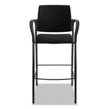 Ignition 2.0 Ilira-stretch Mesh Back Cafe Height Stool, Supports Up To 300 Lbs., Black Seat-black Back, Black Base