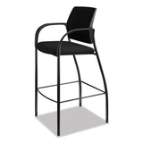 Ignition 2.0 Ilira-stretch Mesh Back Cafe Height Stool, Supports Up To 300 Lbs., Black Seat-black Back, Black Base
