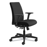 Ignition Series Fabric Low-back Task Chair, Supports Up To 300 Lbs., Black Seat-black Back, Black Base