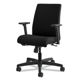 Ignition Series Fabric Low-back Task Chair, Supports Up To 300 Lbs., Black Seat-black Back, Black Base