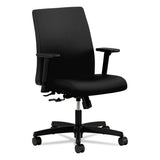 Ignition Series Fabric Low-back Task Chair, Supports Up To 300 Lbs., Black Seat-black Back, Black Base