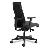 Ignition Series Mesh Mid-back Work Chair, Supports Up To 300 Lbs., Iron Ore Seat-black Back, Black Base