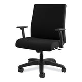 Ignition Series Big And Tall Mid-back Work Chair, Supports Up To 450 Lbs., Black Seat-black Back, Black Base