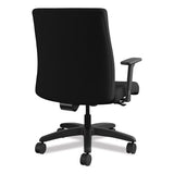 Ignition Series Big And Tall Mid-back Work Chair, Supports Up To 450 Lbs., Black Seat-black Back, Black Base