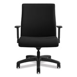 Ignition Series Big And Tall Mid-back Work Chair, Supports Up To 450 Lbs., Black Seat-black Back, Black Base