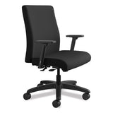 Ignition Series Big And Tall Mid-back Work Chair, Supports Up To 450 Lbs., Black Seat-black Back, Black Base