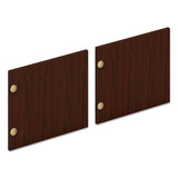 Mod Laminate Doors For 72"w Mod Desk Hutch, 17.86 X 14.82, Sepia Walnut  2-carton