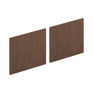 Mod Laminate Doors For 72"w Mod Desk Hutch, 17.86 X 14.82, Sepia Walnut  2-carton