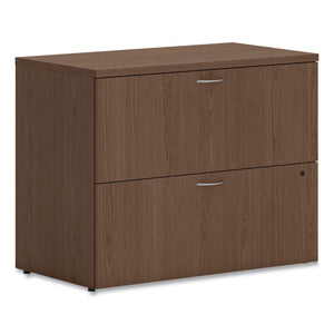 Mod Lateral File, 2 Legal-letter-size File Drawers, Sepia Walnut, 36" X 20" X 29"