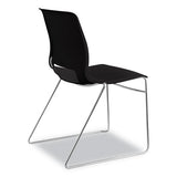 Motivate High-density Stacking Chair, Onyx Seat-black Back, Chrome Base, 4-carton