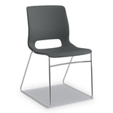 Motivate High-density Stacking Chair, Onyx Seat-black Back, Chrome Base, 4-carton
