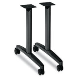 Huddle T-leg Base For 24" And 30" Deep Table Tops, Black
