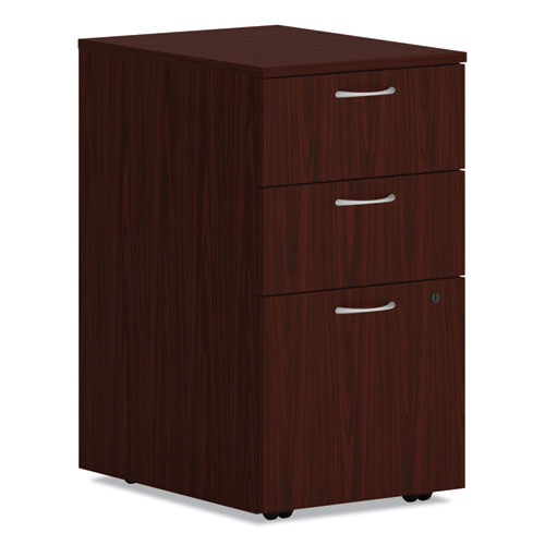 Mod Mobile Pedestal, Left Or Right, 3-drawers: Box-box-file, Legal-letter, Traditional Mahogany, 15
