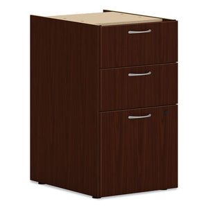 Mod Support Pedestal, Left Or Right, 3-drawers: Box-box-file, Legal-letter, Traditional Mahogany, 15" X 20" X 28"