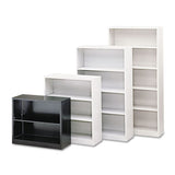 Metal Bookcase, Six-shelf, 34-1-2w X 12-5-8d X 81-1-8h, Light Gray