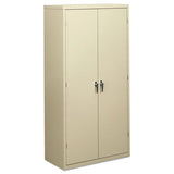 Assembled Storage Cabinet, 36w X 18 1-8d X 71 3-4h, Putty