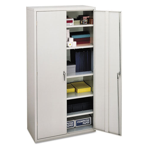Assembled Storage Cabinet, 36w X 18 1-8d X 71 3-4h, Light Gray