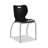 Smartlink Four-leg Chair, 19.5" X 19.63" X 31", Onyx Seat, Onyx Base, 4-carton