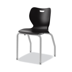 Smartlink Four-leg Chair, 19.5" X 19.63" X 31", Onyx Seat, Onyx Base, 4-carton