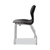 Smartlink Four-leg Chair, 19.5" X 19.63" X 31", Onyx Seat, Onyx Base, 4-carton