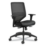 Solve Series Mesh Back Task Chair, Supports Up To 300 Lbs., Ink Seat, Black Back, Black Base