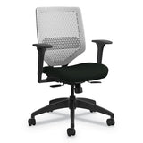 Solve Series Reactiv Back Task Chair, Supports Up To 300 Lbs., Midnight Seat-charcoal Back, Black Base