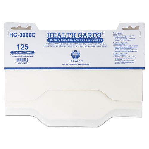 Health Gards Toilet Seat Covers, 15 X 17, White, 3,000-carton