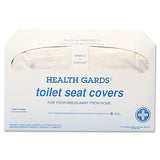 Health Gards Toilet Seat Covers, White, 250 Covers-pack, 20 Packs-carton