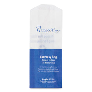 Feminine Hygiene Convenience Disposal Bag, 3" X 7.75", White, 500-carton