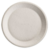 Savaday Molded Fiber Plates, 10", Cream, Round, 500-carton