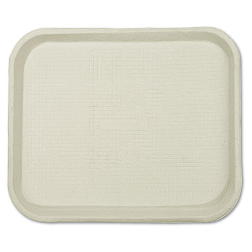 Savaday Molded Fiber Food Trays, 1-compartment, 9 X 12 X 1, White, 250-carton