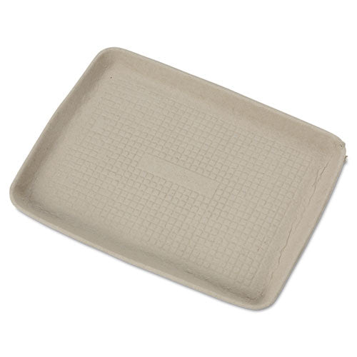 Strongholder Molded Fiber Food Trays, 1-compartment, 9 X 12 X 1, Beige, 250-carton