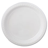 Heavyweight Plastic Plates, 6 Inch, Black, Round, 125-bg, 8 Bg-ct