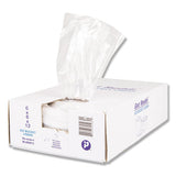 Ice Bucket Liner Bags, 3 Qt, 0.24 Mil, 12" X 12", Clear, 1,000-carton