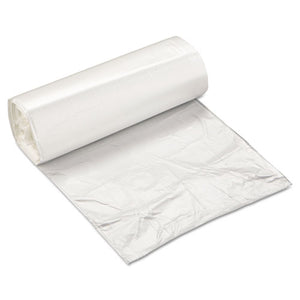 High-density Commercial Can Liners, 10 Gal, 5 Microns, 24" X 24", Natural, 1,000-carton