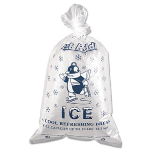 Ice Bags, 1.5 Mil, 12" X 21", Clear, 1,000-carton