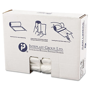 High-density Interleaved Commercial Can Liners, 30 Gal, 10 Microns, 30" X 37", Clear, 500-carton