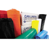 High-density Interleaved Commercial Can Liners, 33 Gal, 11 Microns, 33" X 40", Black, 500-carton