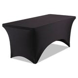 Stretch-fabric Table Cover, Polyester-spandex, 30" X 72", Black
