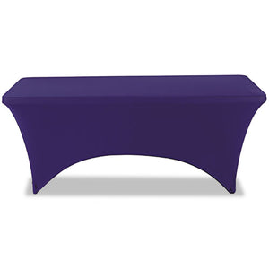 Stretch-fabric Table Cover, Polyester-spandex, 30" X 72", Blue