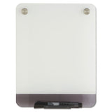 Clarity Glass Personal Dry Erase Boards, Ultra-white Backing, 9 X 12