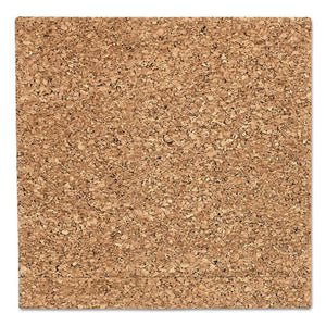 Designer Cork Bulletin Board, 18" X 18", Natural