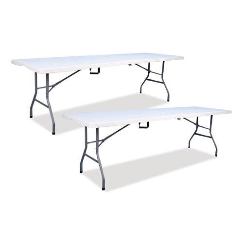 Bifold Resin Folding Table, Rectangular, 94.5