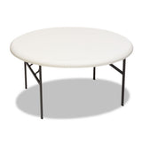 Indestructables Too 1200 Series Resin Folding Table, 48 Dia X 29h, Charcoal