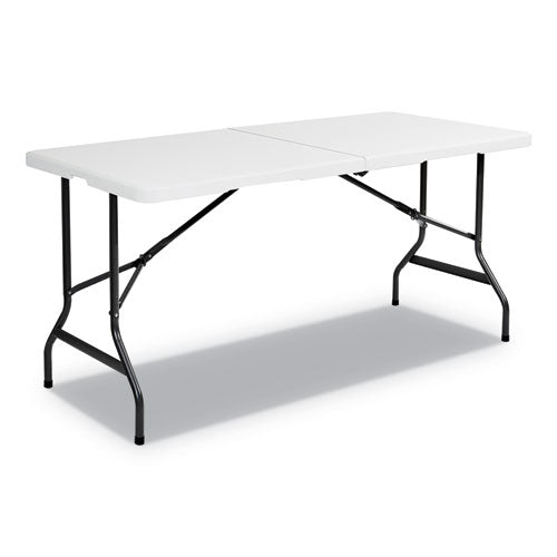 Indestructables Too 1200 Series Bi-fold Table, 60w X 30d X 29h, Platinum