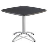 Caféworks Table, 36w X 36d X 30h, Graphite Granite-silver