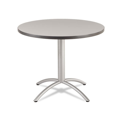 Caféworks Table, 36 Dia X 30h, Gray-silver