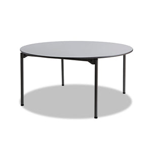 Maxx Legroom Round Folding Table, 60" Dia. X 29-1-2"h, Gray-charcoal