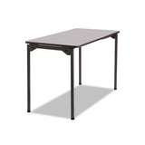 Maxx Legroom Rectangular Folding Table, 60w X 18d X 29-1-2h, Gray-charcoal