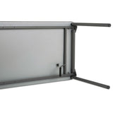 Maxx Legroom Rectangular Folding Table, 60w X 18d X 29-1-2h, Gray-charcoal